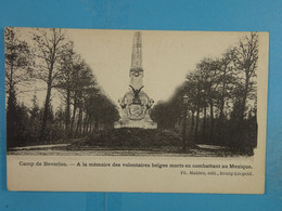 Camp De Beverloo A La Mémoire Des Volontaires Belges Morts En Combattant Au Mexique - Leopoldsburg (Beverloo Camp)