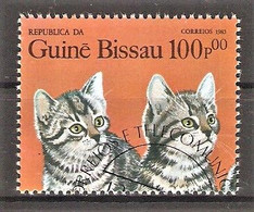 Guinea-Bissau Mi.Nr. 863 O Internationale Briefmarkenausstellung ARGENTINA ’85 / Katzen - Guinea-Bissau