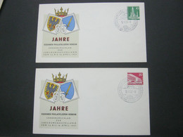 1957 , 2 Privatganzsachen Mit Sonderstempel - Privatumschläge - Gebraucht