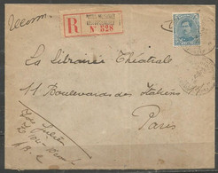 Belgique - Cachet "POSTES MILITAIRES N°?" Du 16-5-18 - Recommandé Vers Paris - Timbre Albert Ier N°141 - Covers & Documents