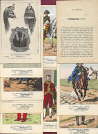 Delcampe - 160722 MILITARIA UNIFORMES 1er EMPIRE BUCQUOY - 94e Série Complète L'EMPEREUR - Bonaparte Notice Et 9 Planchees - Uniformen