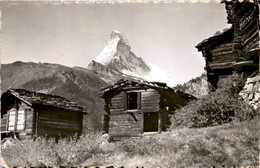Delcampe - Bei Zermatt Mit Matterhorn (405) * 10. 7. 1956 - Zermatt