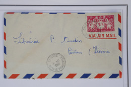 AZ9 GUYANNE  BELLE LETTRE 1948 PAR AVION  CAYENNE   A POITIERS   FRANCE  + + AFFRANCH. PLAISANT - Lettres & Documents