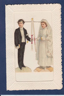 CPA Image Pieuse Double Enfant Children Communiante Ajoutis - Sonstige & Ohne Zuordnung