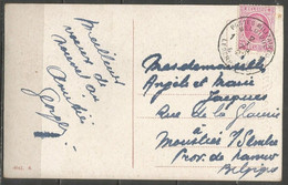 Belgique - Cachet "POSTES MILITAIRES 1" Du 2-1-27 - Carte Postale Bonne Année - Timbre Houyoux N°200 - Storia Postale