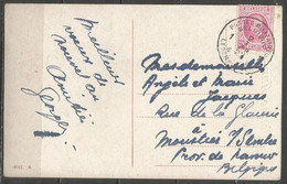 Belgique - Cachet "POSTES MILITAIRES 1" Du 2-1-27 - Carte Postale Bonne Année - Timbre Houyoux N°200 - Cartas & Documentos