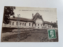 70400 Hericourt -La Crèche - Ecole Des Garçons - 1925 - Héricourt