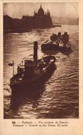 Bâteaux - Bâteau Remorqueur Péniche Sur Le Danube - Budapest - Tugboats