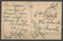 Belgique - Cachet "POSTES MILITAIRES 3" Du 8-1 Sans Millésime - Carte Postale HASSELT St Quintinus Kerk - Storia Postale