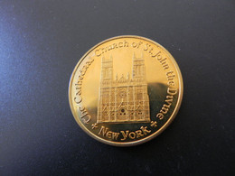 Medaille Medal USA New York - The Cathedral Church Of St. John The Divine - Autres & Non Classés