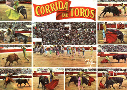 Diverses Phases D'Une Corrida   (recto-verso)  CORRIDA ,Toros, Taureaux Toréador - Corridas