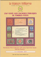 LA MAISON WILLIAME 256 Eme Vente WORLDWIDE MINT COLLECTION - Catalogi Van Veilinghuizen