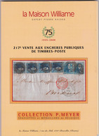LA MAISON WILLIAME 217 Eme Vente   COLLECTION P MEYER   EPAULETTES ET MEDAILLONS DE BELGIQUE - Catalogues For Auction Houses