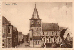 Hannut   L'eglise Carte Festonnée  Voyagé En 1932 - Hannuit