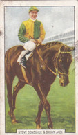 43 Steve Donohue, Horse Racing  - Sporting Personalities 1936 - Gallaher Cigarette Card - Original - Gallaher