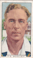 13 Frank Wooley, Kent   - Sporting Personalities 1936 - Gallaher Cigarette Card - Original - Gallaher