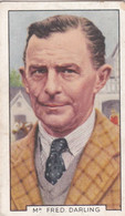 6 Fred Darling, Horse Racing - Sporting Personalities 1936 - Gallaher Cigarette Card - Original - Gallaher