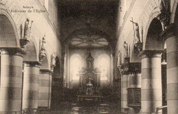 Sclayn  Intérieur De L'eglise Voyagé En 1925 - Andenne