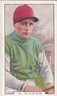 1 Gerry Wilson, Horse Racing - Sporting Personalities 1936 - Gallaher Cigarette Card - Original - Gallaher