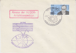 DDR 1978 Abreise Der 14. DDR-Antarktis Expedition   Cover Ca Potsdam 1-10-1978 (DD231) - Otros & Sin Clasificación