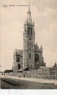 Arlon  La Cathédrale Voyagé En 1913 Avec Cachet Militaire - Aarlen