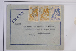 AZ10 AOF COTE D IVOIRE  BELLE LETTRE   1947 PETIT BUREAU DIOULASSO ?  A  ALGER  + + AFFRANCH. PLAISANT - Lettres & Documents