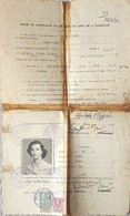 Judaica Juif Juive Laissez-Passer Travel Passport British Embassy Cairo 1951 Cyprus & Israel Visa Judaika Rare - Documenti Storici