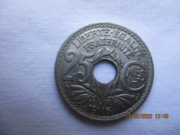25 Centimes 1915 Lindauer (25 Souligné) - 25 Centimes