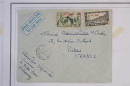 AZ10 AOF MAURITANIE DAHOMEY SENEGAL !! BELLE LETTRE MIXTE RR 1947  A  POITIERS FRANCE +++ AFFRANCH. PLAISANT - Cartas & Documentos