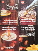 1973 - COCA COLA  - 4 Pagine Pubblicità Cm. 13 X 18 - Affiches Publicitaires