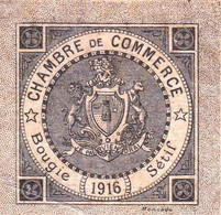 BON BILLET MONNAIE CHAMBRE DE COMMERCE BOUGIE SETIF ALGÉRIE 0,10 CENTIMES CARTON DE 5X5 Cm TTB 1916 - SITE Serbon63 - Chambre De Commerce