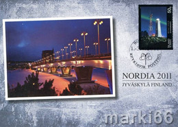 Iceland - 2011 - Exhibition Card - NORDIA 2011, Finland - Official Postcard With Stamp And Special Postmark - Tarjetas – Máxima