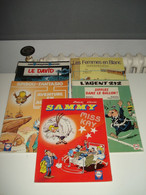 C13 / Lot De 5 Bds Pub FINA . Agent 212  ,  Spirou Et Fantasio , Sammy , Tuniques  Bleues , Femmes En Blanc - Lots De Plusieurs BD