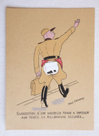 Tract Dessin Humoristique Yves Chudeau (illustrateur) - Allemagne - WW2 - Propagande - 1939-45