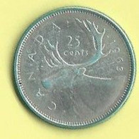 M078 - CANADA - 25 CENTS 1963 - ELIZABETH II - SILVER - Canada