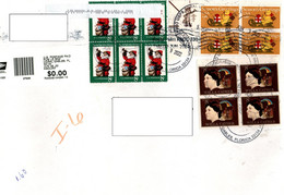 USA, Envelope 2022, Blocks Of 4 & 6 From 1972, 1973, 1981 - Storia Postale