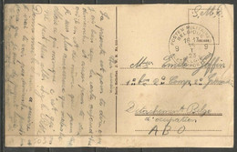 Belgique - Cachet "POSTES MILITAIRES 9" Du 15-1-23 - Carte Postale DUISBURG-RUHRORT Rheinbrücke - Storia Postale