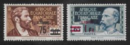 AFRIQUE EQUATORIALE FRANCAISE - AEF - A.E.F. - 1940 - YT 139-140** - Ungebraucht