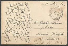 Belgique - Cachet "POSTES MILITAIRES 9" Du 23-8-20 - Carte Postale DUISBURG-RUHRORT Rheinbrücke - Cartas & Documentos