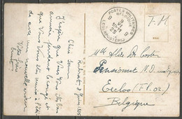 Belgique - Cachet "POSTES MILITAIRES 9" Du 9-6-25 - Carte Postale COBLENZ - Total Mit Eisenbahnbrücke - Cartas & Documentos