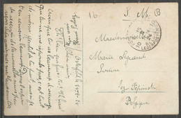 Belgique - Cachet "POSTES MILITAIRES 10" Du 15-10-24 - Carte Postale Fantaisie - Cartas & Documentos