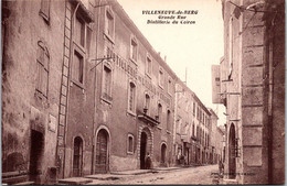 CPA - SELECTION -  VILLENEUVE DE BERG -  Grande Rue Distillerie Du Coiron - Other Municipalities