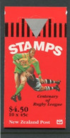 NEW ZEALAND - 1995  $ 4.50  BOOKLET  RUGBY  MINT NH SG SB73 - Booklets