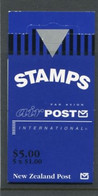 NEW ZEALAND - 1995  $ 5.00  BOOKLET  AIR POST 5x1$ BUTTERFLY  MINT NH SG SB74 - Postzegelboekjes