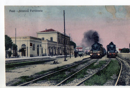 Cartolina Di FANO STAZIONE FERROVIARIA Viaggiata Nel 1930 Bella E Rara - Fano