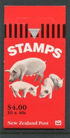 NEW ZEALAND - 1995  $ 4.00  BOOKLET  FARMYARD ANIMALS  MINT NH SG SB75 - Cuadernillos