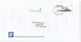 Mi 1291 Solo Cover / Ship, Ferry - 15 February 2002 Københavns Postcenter - Lettres & Documents