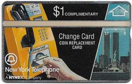 USA - Nynex (L&G) - Change Card, Complimentary -108E - 1$, 71.088ex, Mint - Cartes Holographiques (Landis & Gyr)