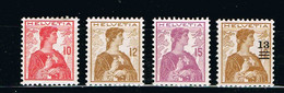 Suisse - Série YT 116 à 118 Et 146, Tous ** / MNH - Unused Stamps