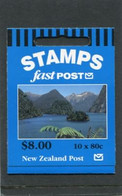 NEW ZEALAND - 1996  $ 8.00  BOOKLET  FASTPOST  MINT NH SG SB84 - Cuadernillos